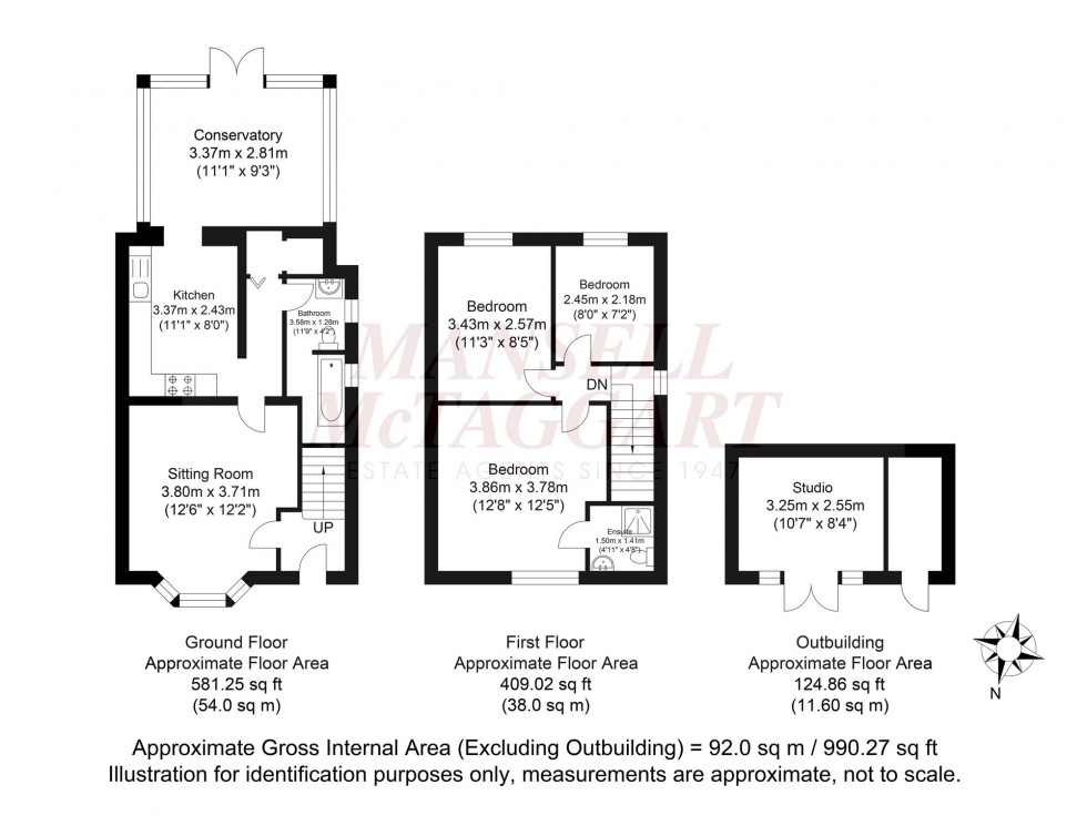 Floorplan for Leith View Road, Horsham, RH12