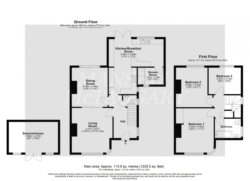 Floorplan for Southlands Avenue, Horley, RH6