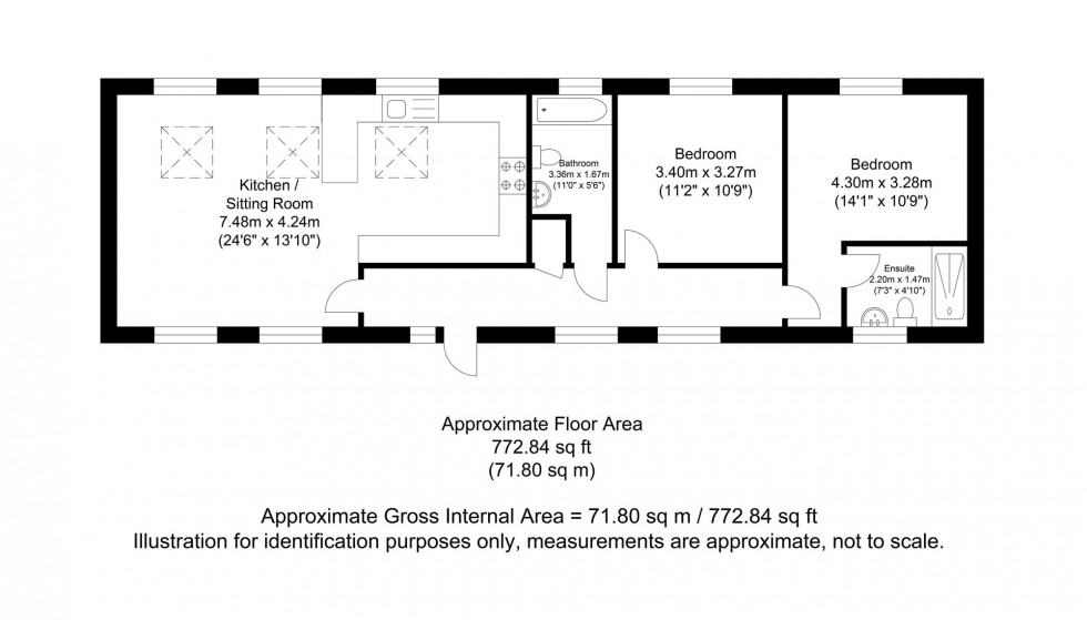 Floorplan for Spital Road, Lewes, BN7
