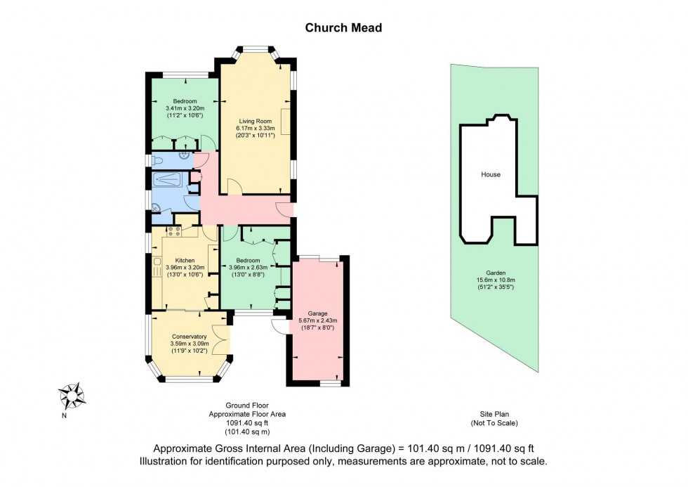 Floorplan for Church Mead, Hassocks, BN6