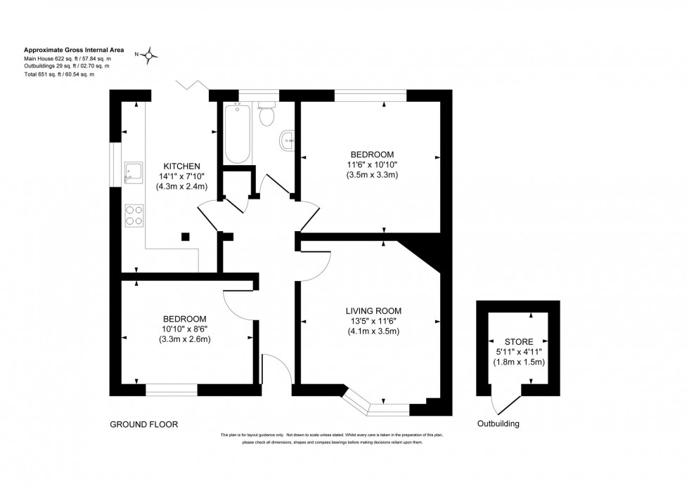 Floorplan for Wickham Way, Haywards Heath, RH16