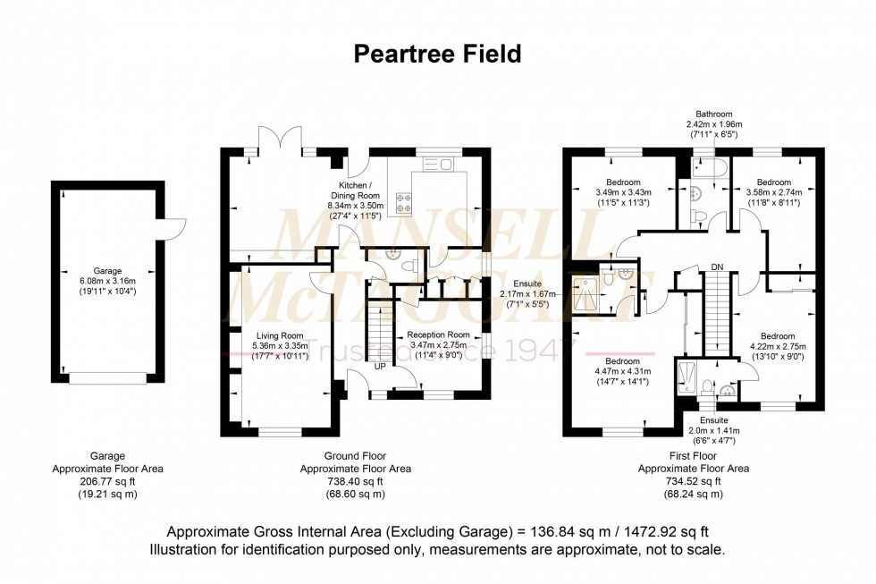 Floorplan for Peartree Field, Billingshurst, RH14