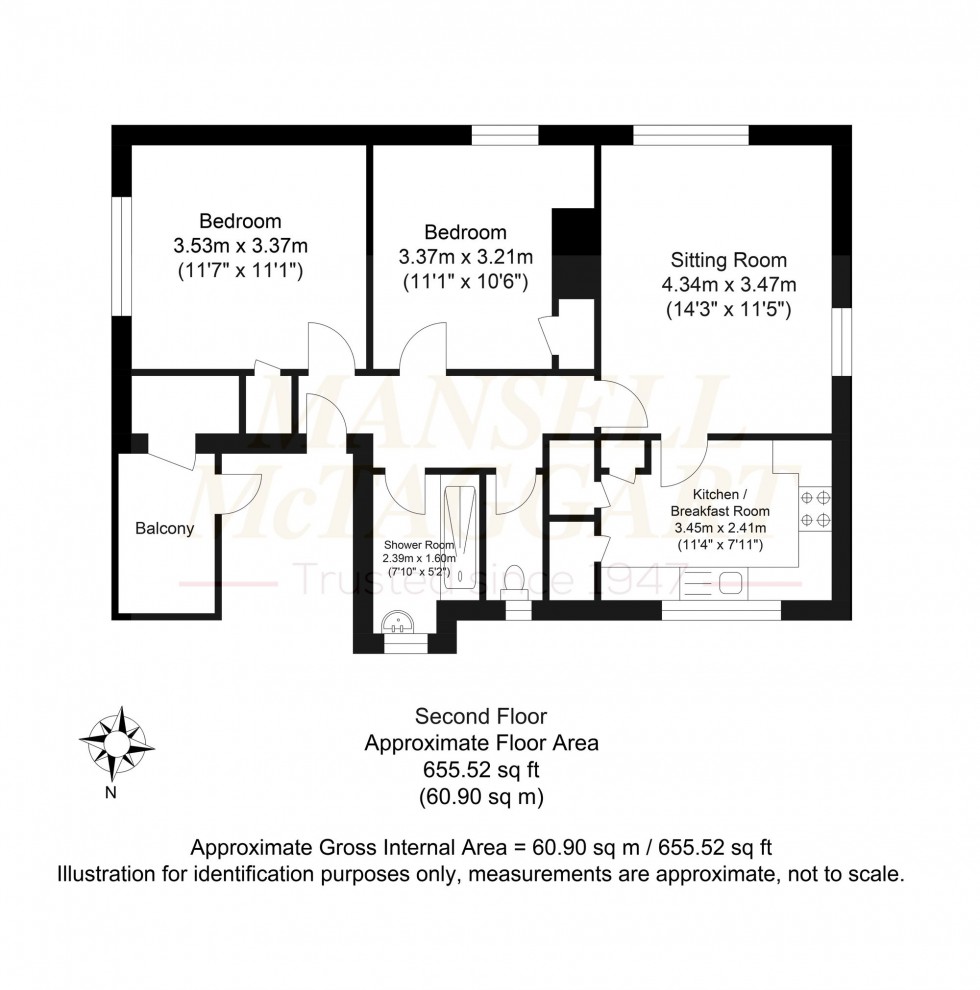 Floorplan for Beech Grove, Storrington, RH20