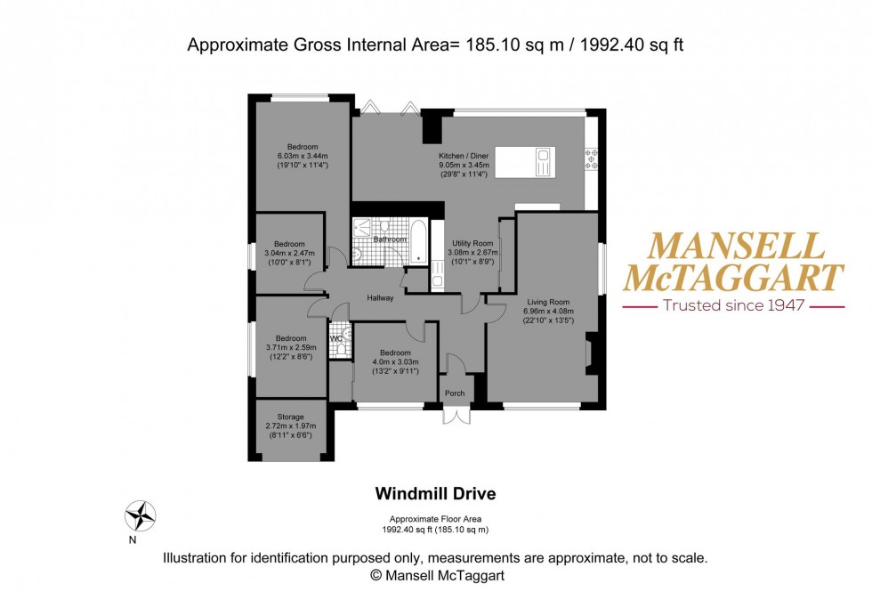 Floorplan for Windmill Drive, Brighton, BN1