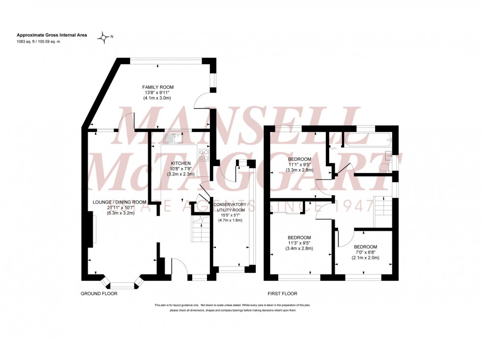 Floorplan for Junction Road, Burgess Hill, RH15