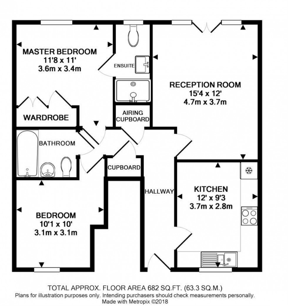Floorplan for Updown Hill, Haywards Heath, RH16