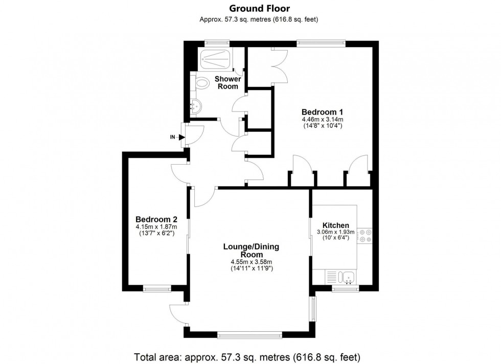Floorplan for Hartfield Road, Oakwood Park Hartfield Road, RH18