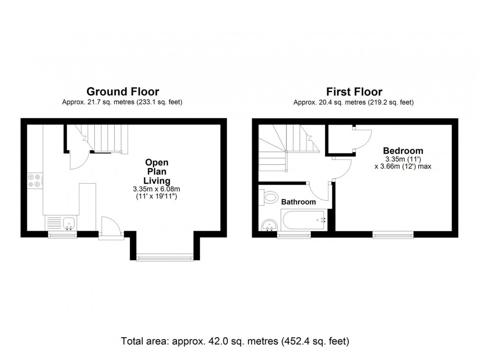 Floorplan for Lanercost Road, Crawley, RH11