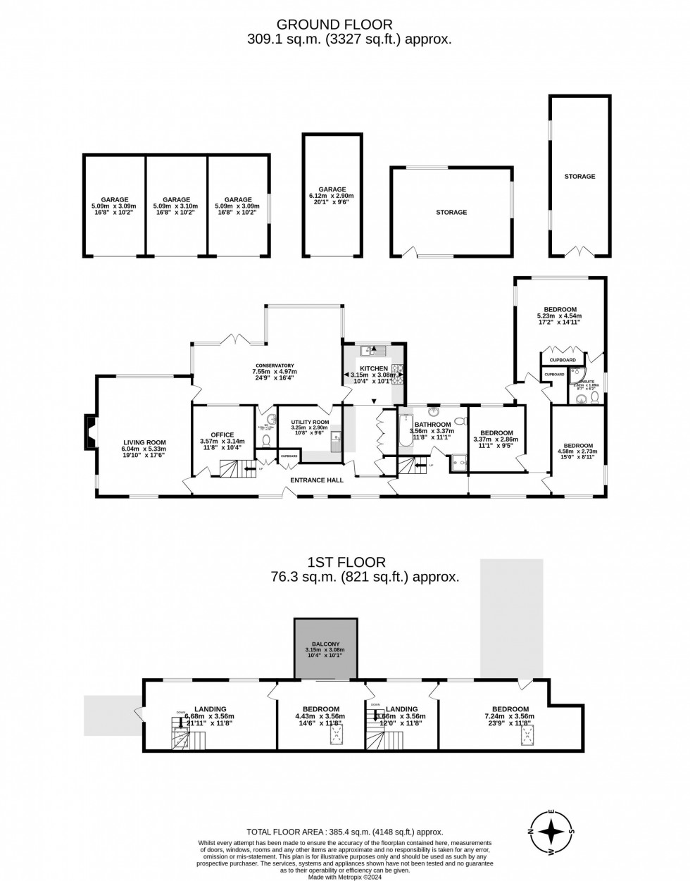 Floorplan for Wall Hill Road, Ashurst Wood, RH19