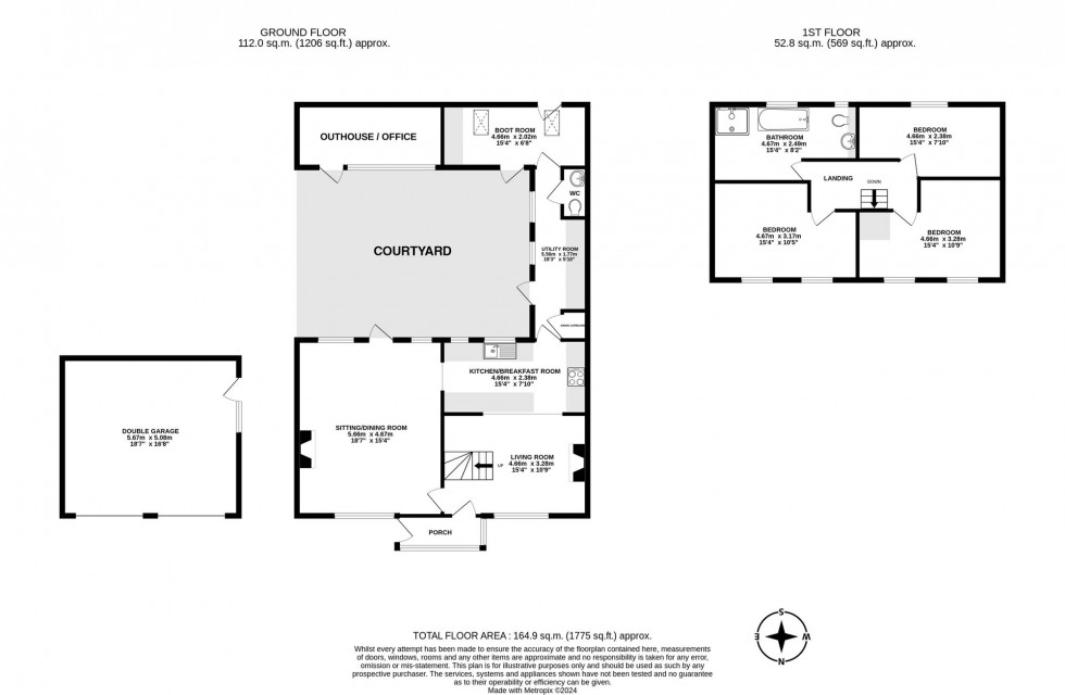 Floorplan for Butcherfield Lane, Hartfield, TN7