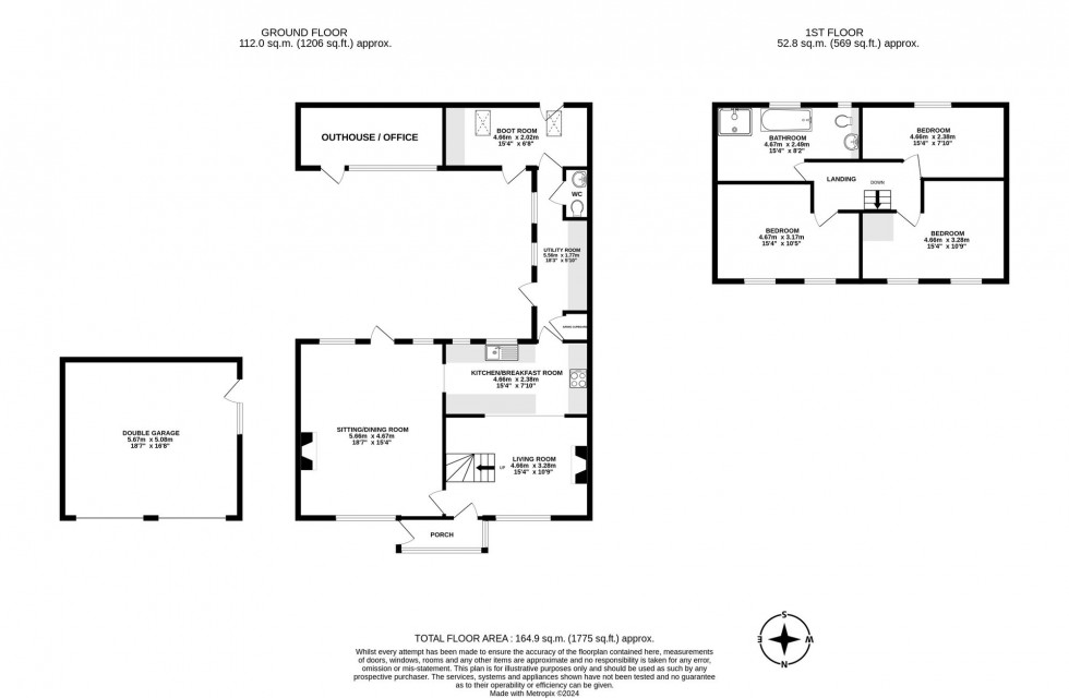 Floorplan for Butcherfield Lane, Hartfield, TN7