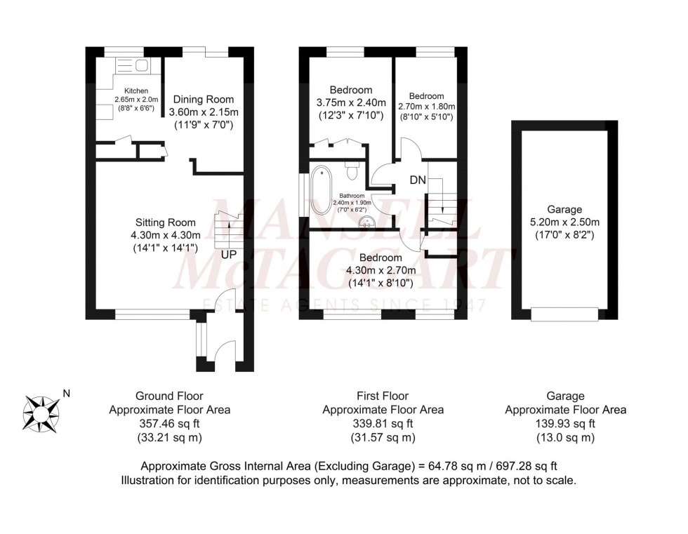 Floorplan for Smugglers Way, Barns Green, RH13