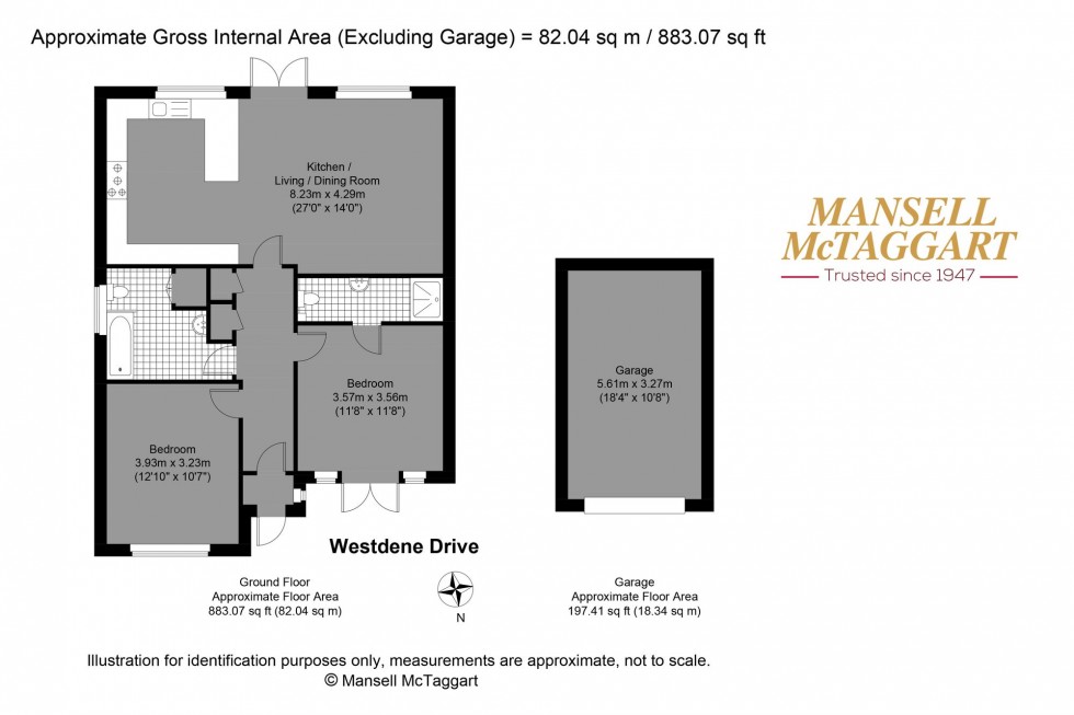 Floorplan for Westdene Drive, Brighton, BN1