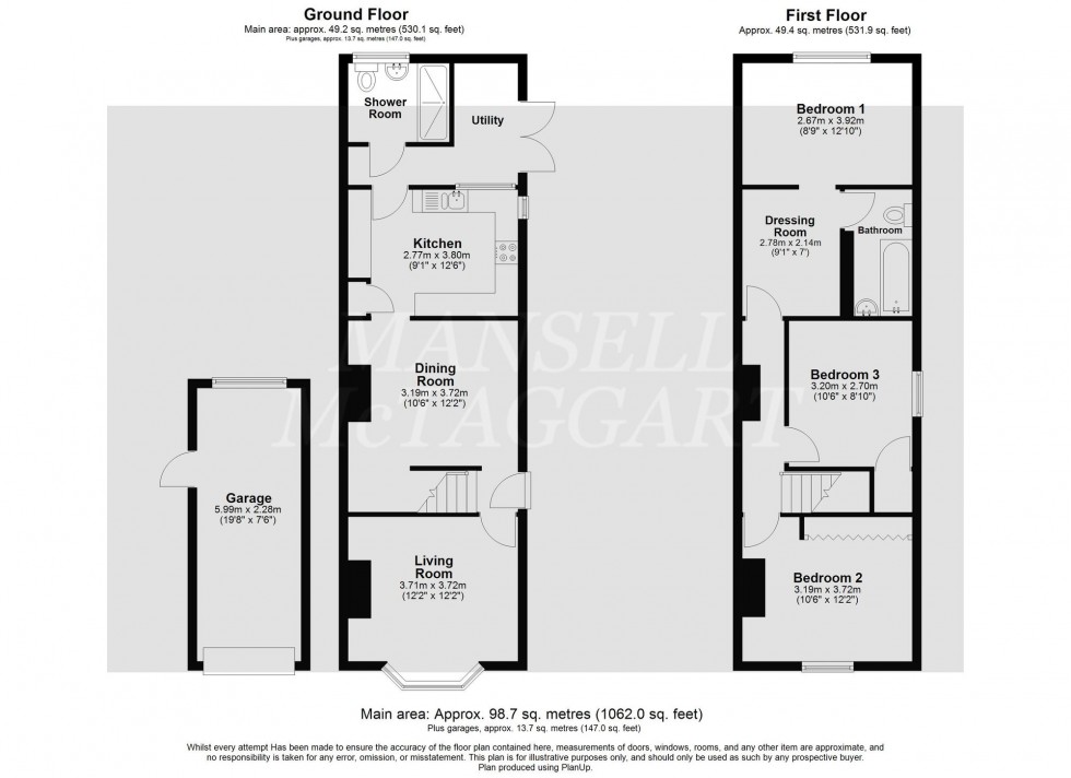 Floorplan for Church Lane, Copthorne, RH10