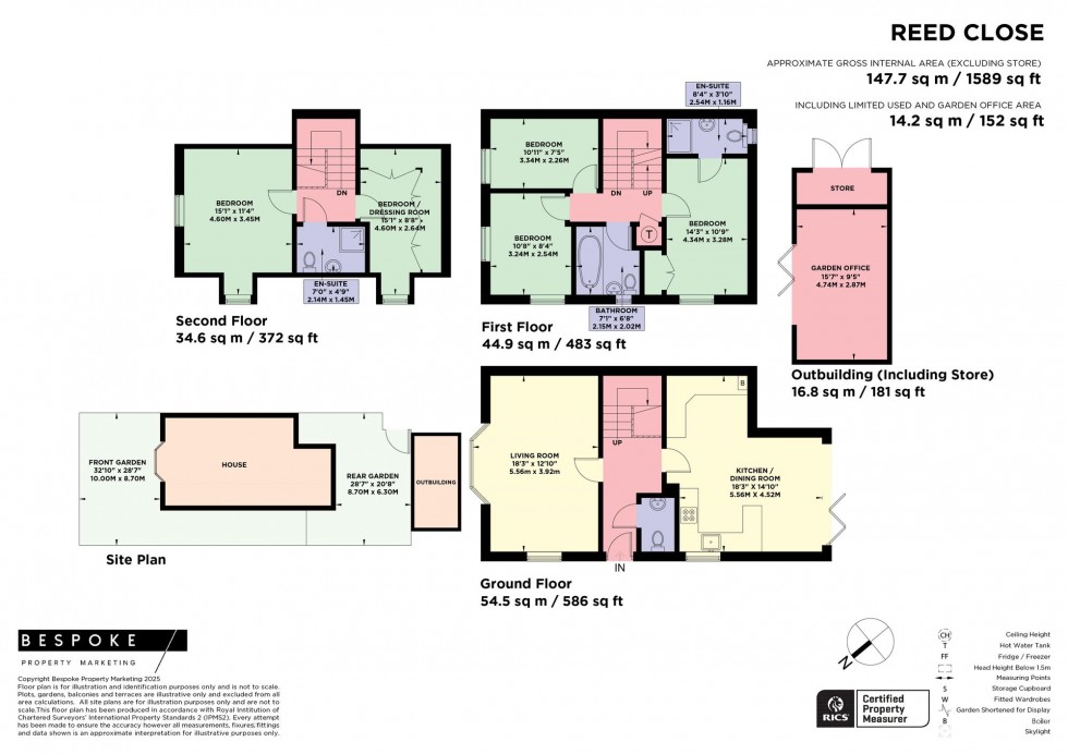 Floorplan for Reed Close, Hassocks, BN6