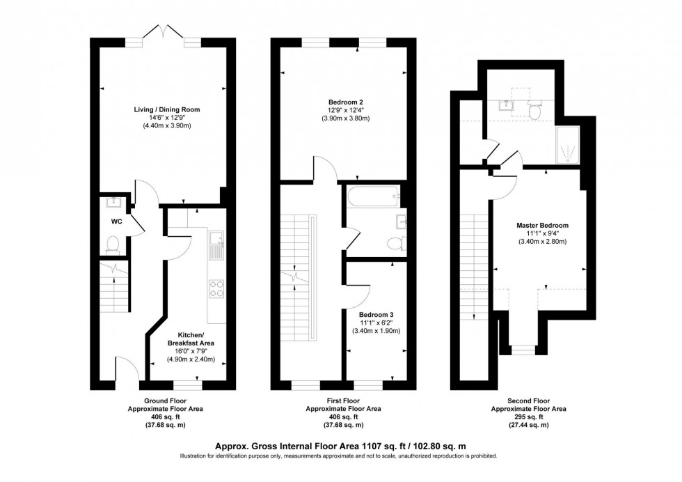 Floorplan for Cedar Avenue, Haywards Heath, RH16