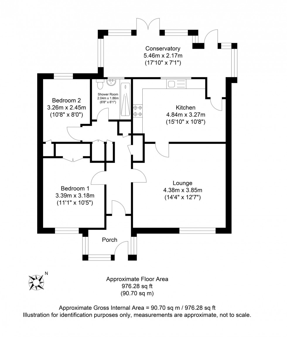 Floorplan for Littlemead, Cooksbridge, BN8