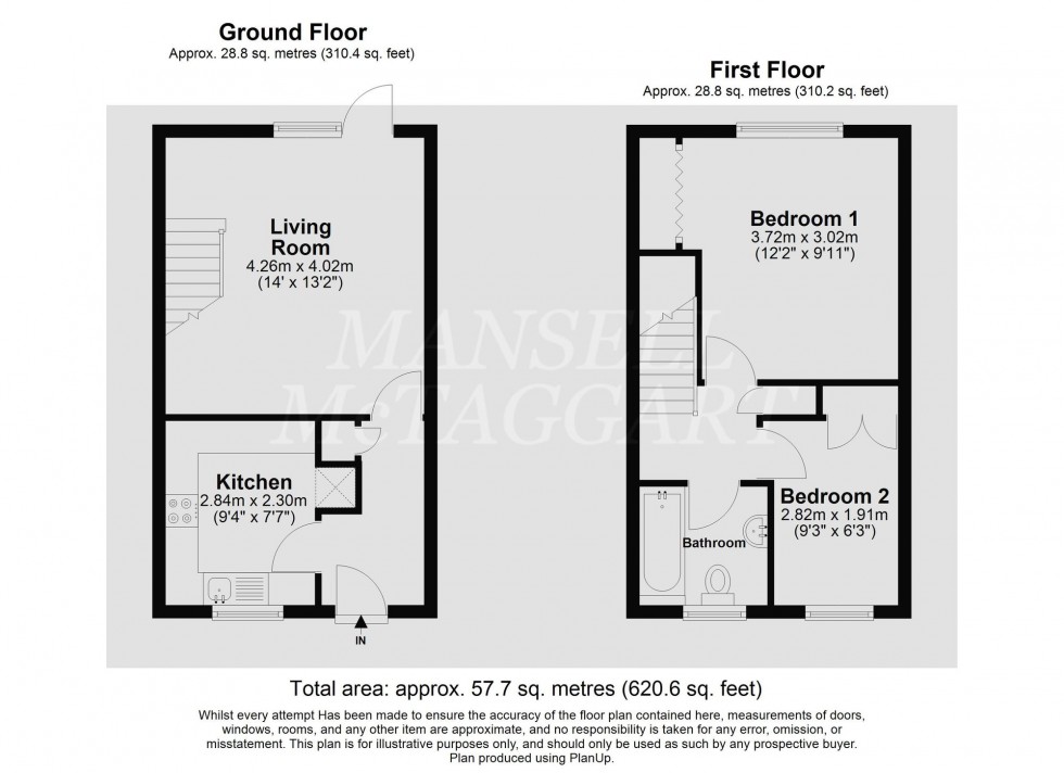Floorplan for Leybourne Close, Crawley, RH11