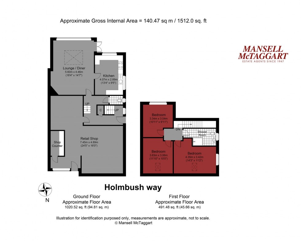 Floorplan for Holmbush Way, Southwick, BN42