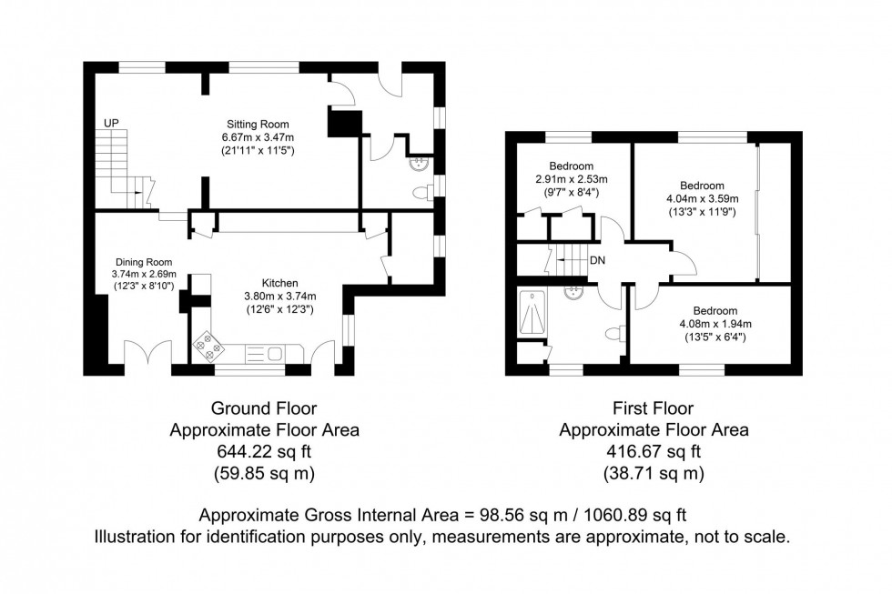 Floorplan for Mount Pleasant, Crowborough, TN6