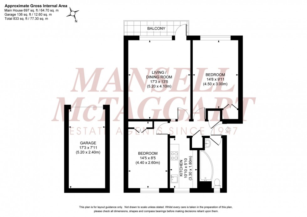 Floorplan for Park Road, Park Court Park Road, RH15