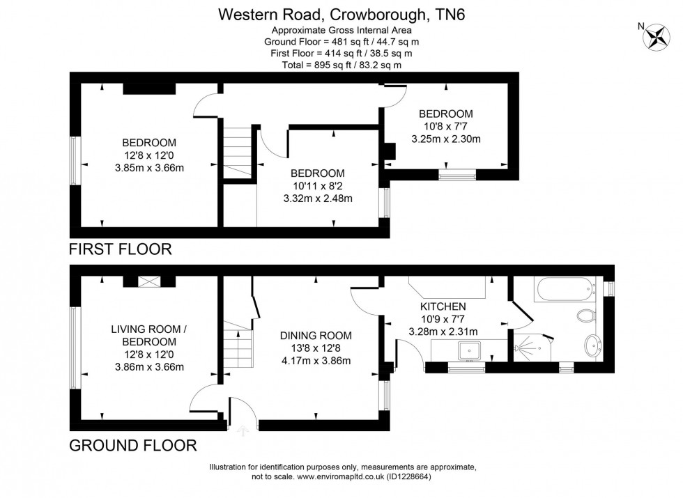 Floorplan for Western Road, Crowborough, TN6
