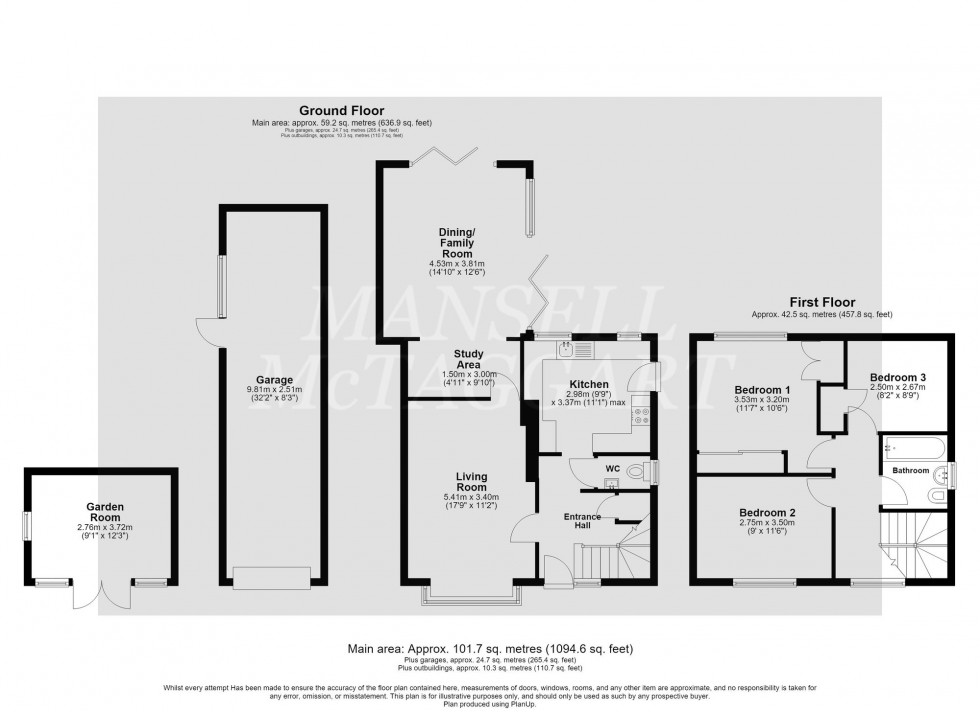 Floorplan for Hophurst Drive, Crawley Down, RH10