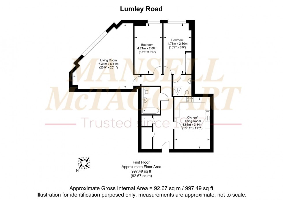 Floorplan for Lumley Road, Elbourne House Lumley Road, RH6