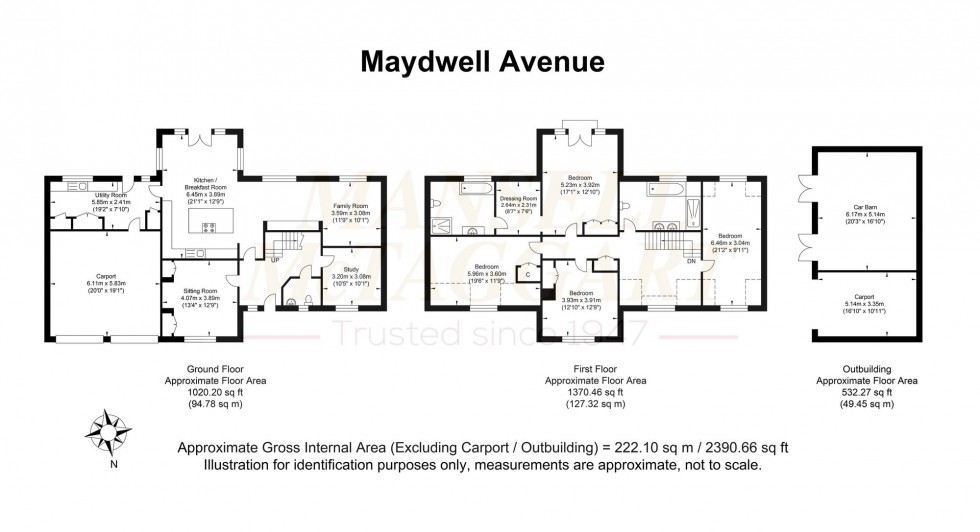 Floorplan for Maydwell Avenue, Slinfold, RH13