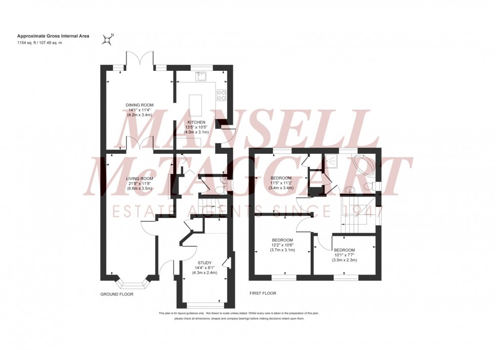 Floorplan for Meadow Lane, Burgess Hill, RH15