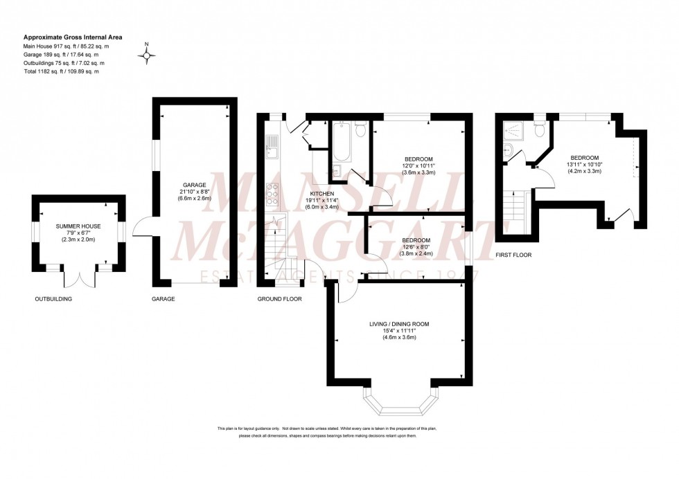 Floorplan for Dunstall Avenue, Burgess Hill, RH15