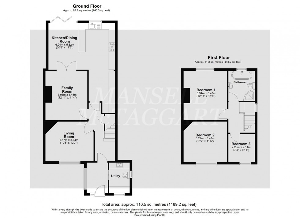 Floorplan for Sackville Lane, East Grinstead, RH19