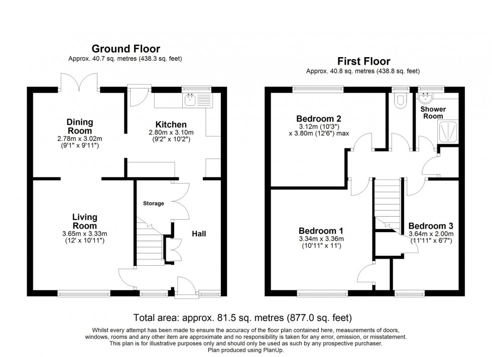 Floorplan for Warren Drive, Crawley, RH11