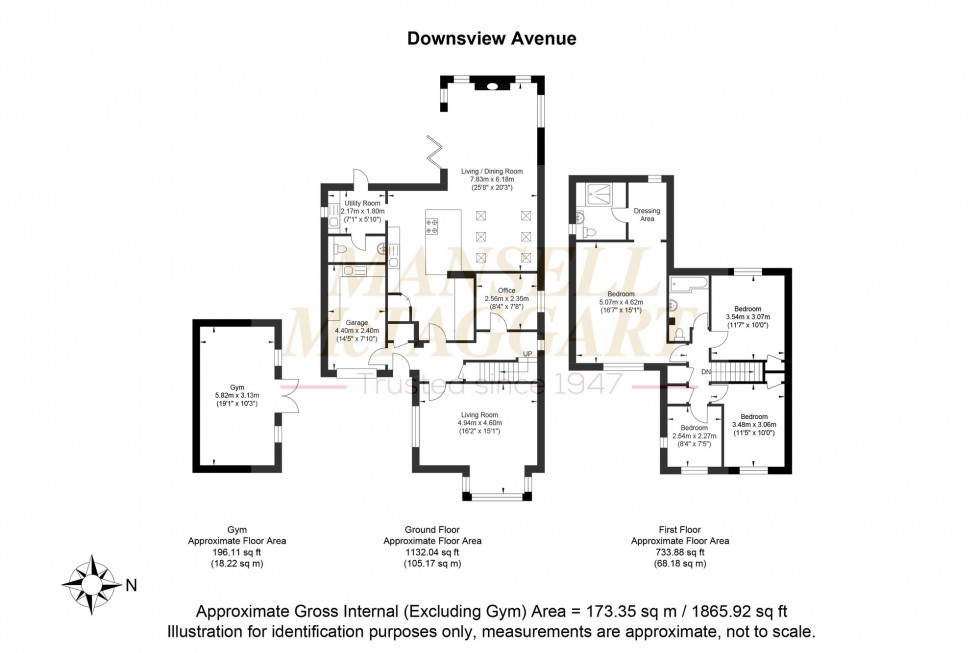 Floorplan for Downsview Avenue, Storrington, RH20