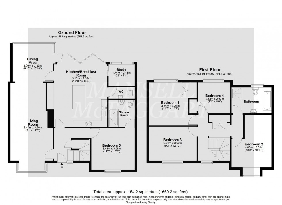 Floorplan for Burleigh Way, Crawley Down, RH10