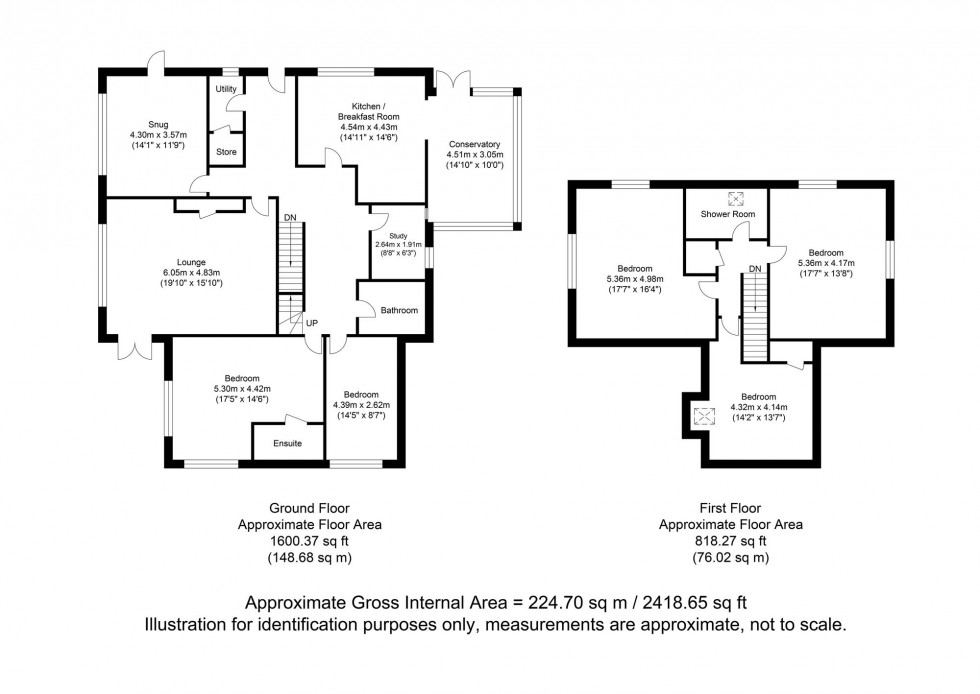 Floorplan for Croft Road, Crowborough, TN6