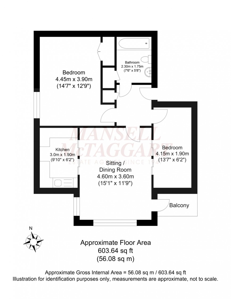 Floorplan for Hartfield Road, Oakwood Park Hartfield Road, RH18