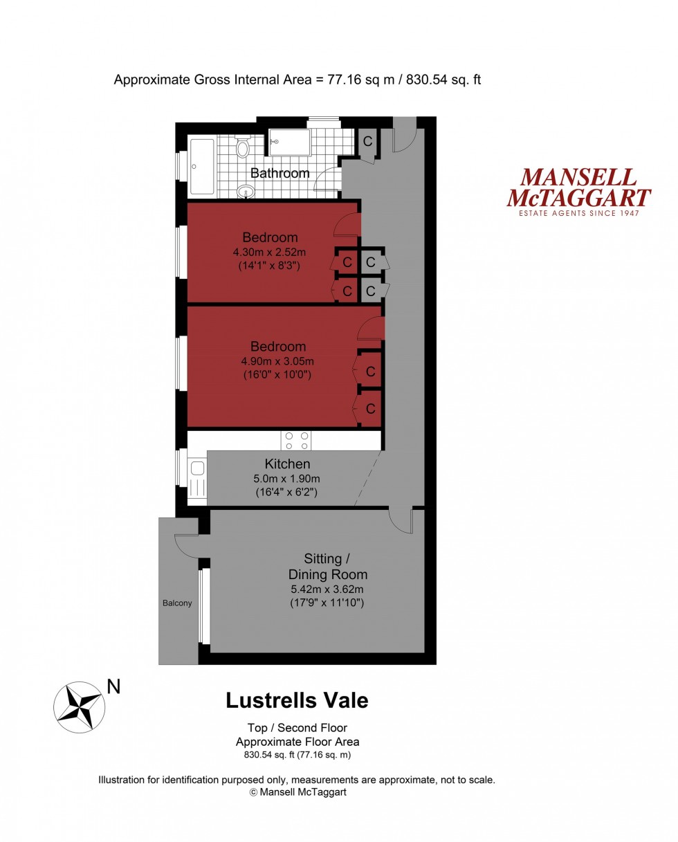 Floorplan for Lustrells Vale, Saltdean, BN2