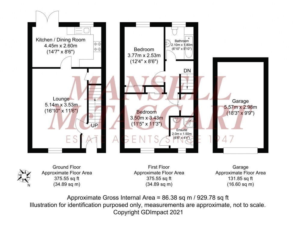 Floorplan for Luxford Way, Billingshurst, RH14