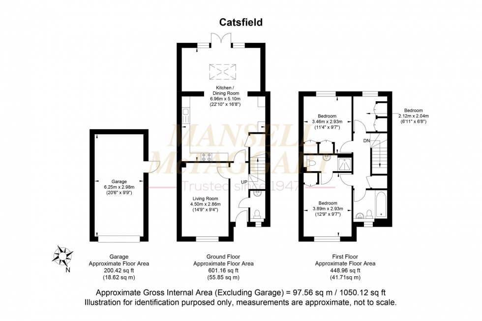Floorplan for Catsfield, Billingshurst, RH14