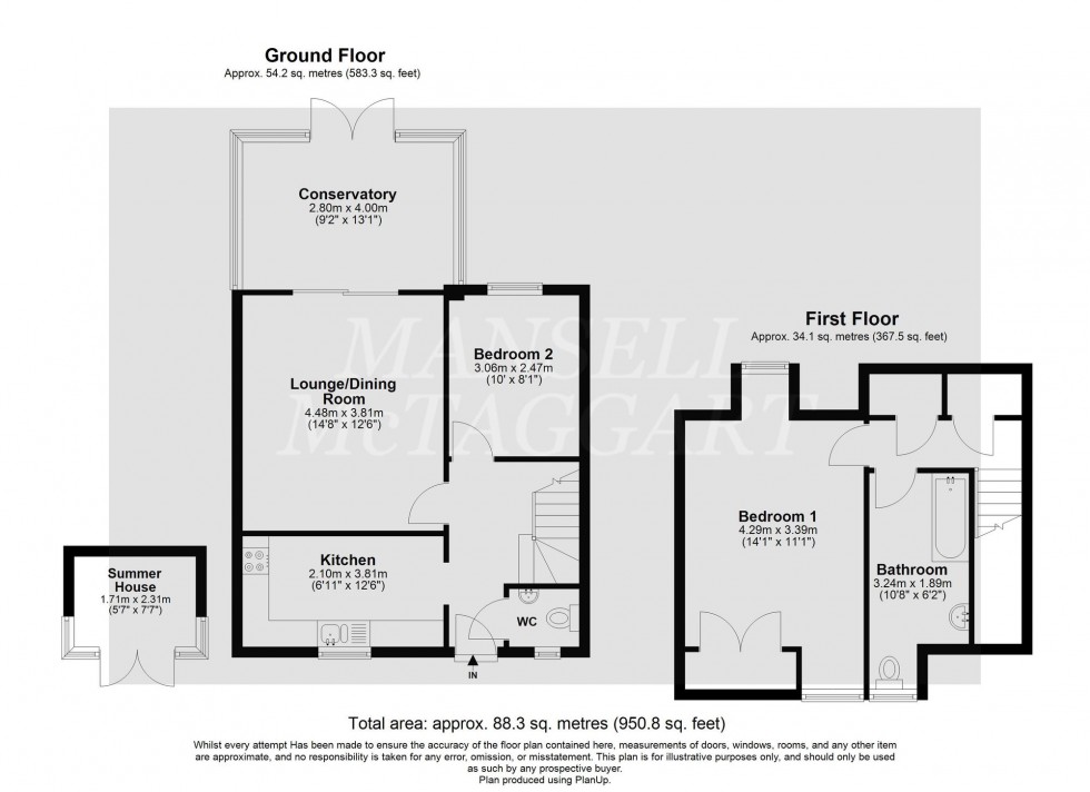Floorplan for Horsehill, Norwood Hill, RH6