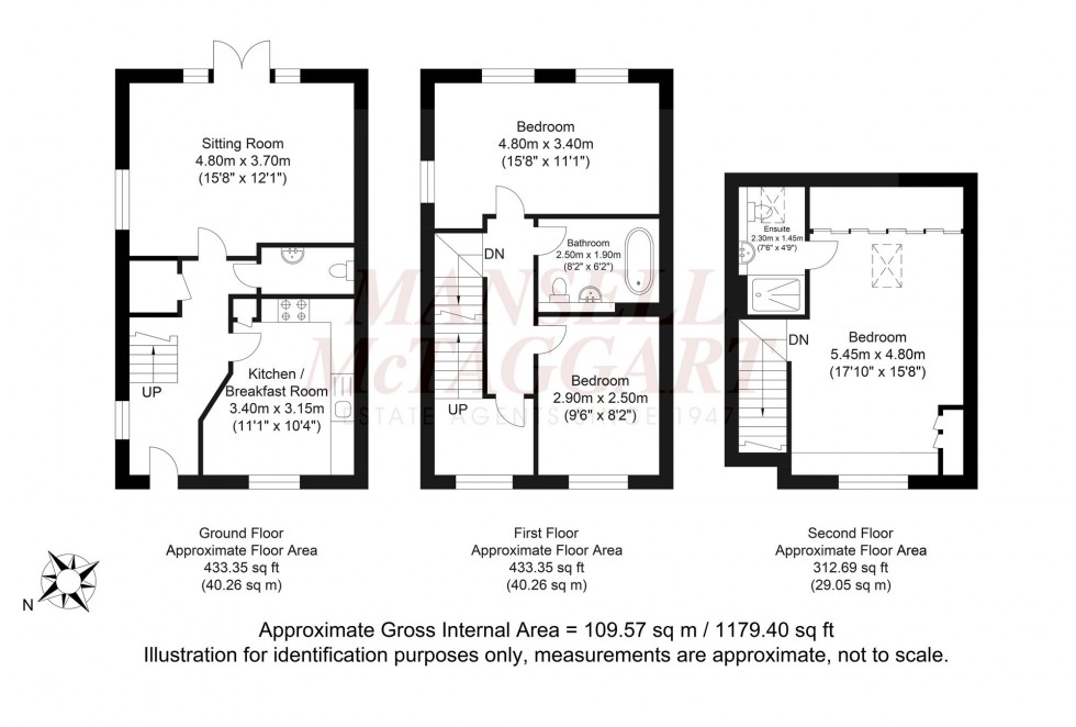 Floorplan for Tributary Lane, Faygate, RH12
