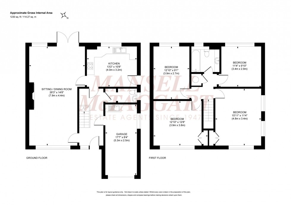 Floorplan for Welbeck Drive, Burgess Hill, RH15
