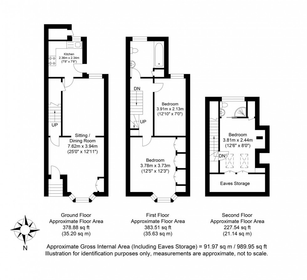 Floorplan for De Montfort Road, Lewes, BN7