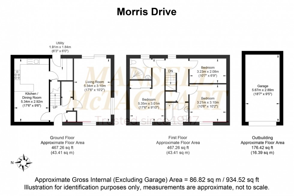 Floorplan for Morris Drive, Billingshurst, RH14