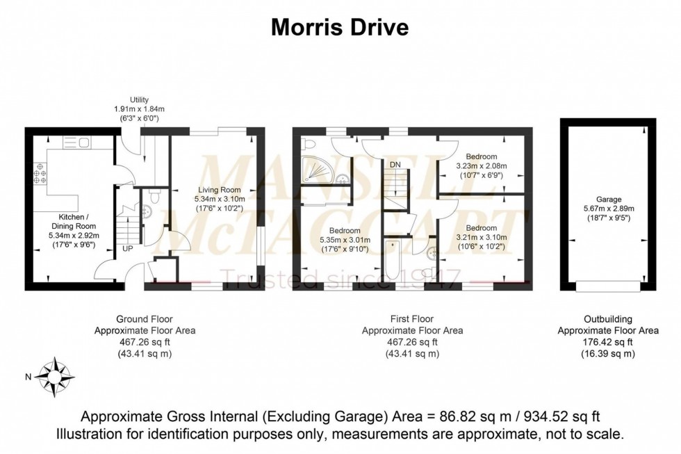 Floorplan for Morris Drive, Billingshurst, RH14