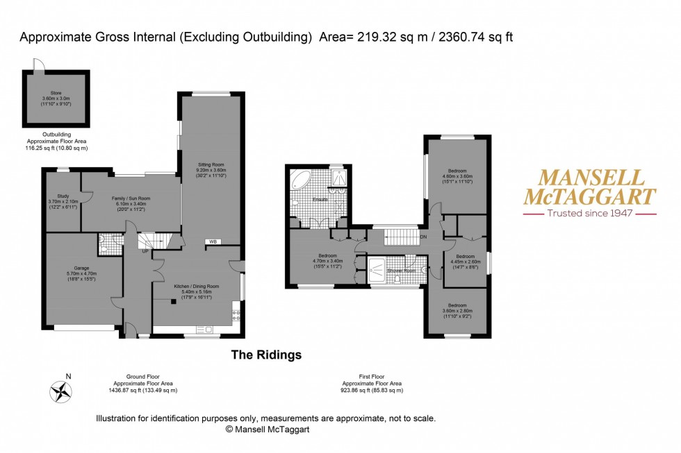 Floorplan for The Ridings, Bramber, BN44