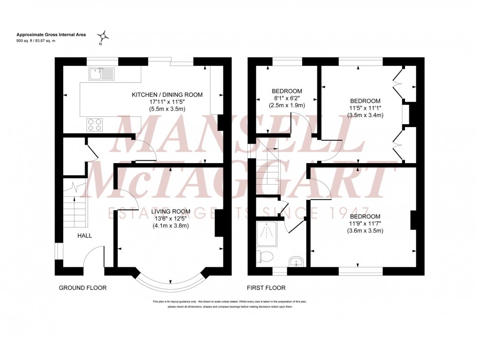 Floorplan for Crescent Road, Burgess Hill, RH15
