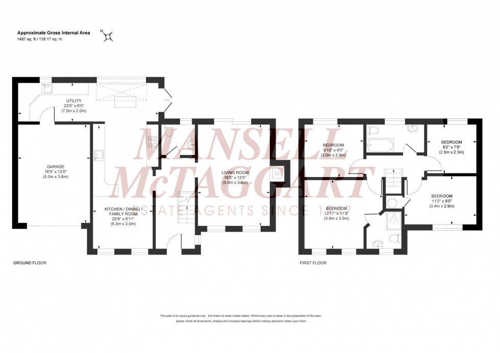 Floorplan for Howard Avenue, Burgess Hill, RH15
