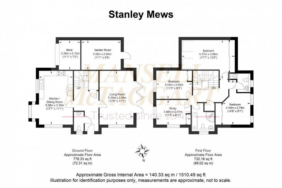Floorplan for Stanley Mews, Billingshurst, RH14